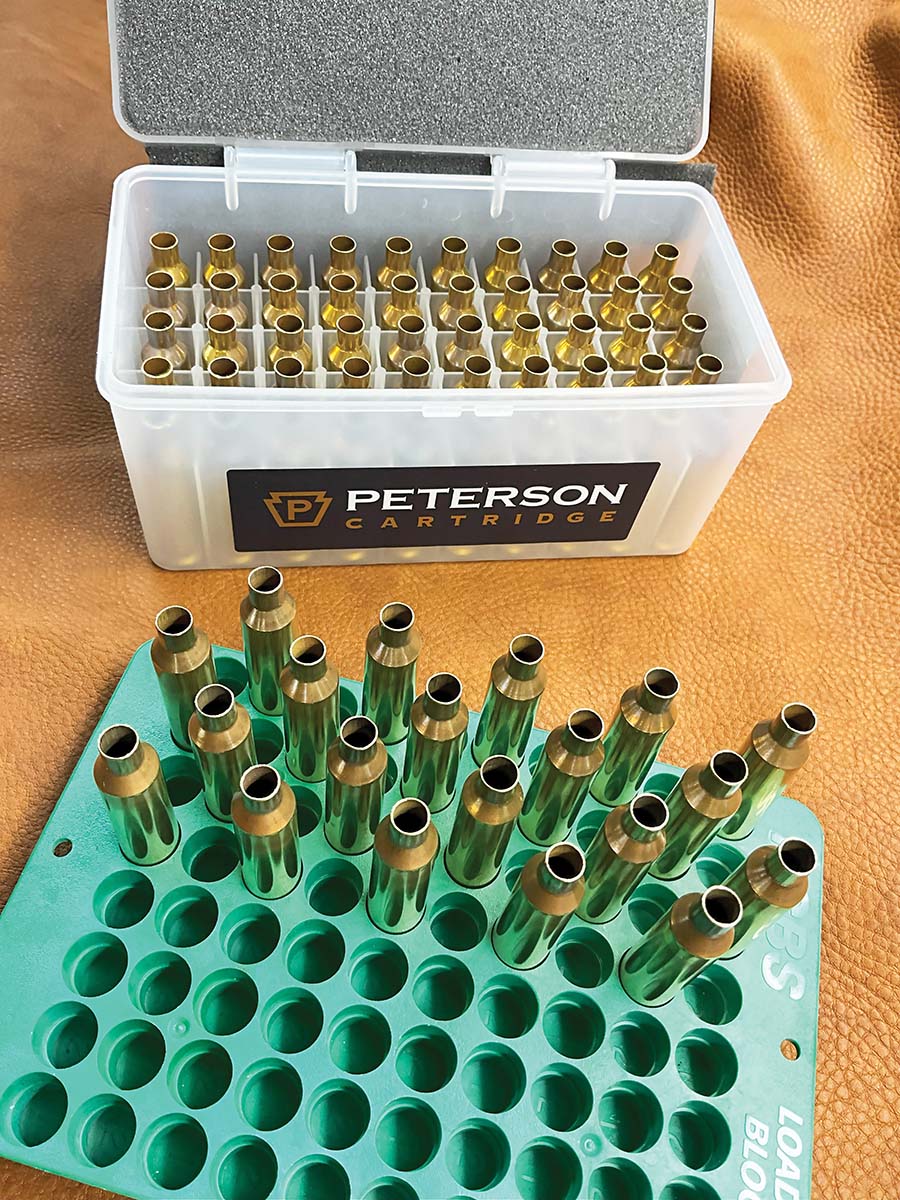 Peterson Cartridge brass held up to repeated usage and provided reliable consistency.